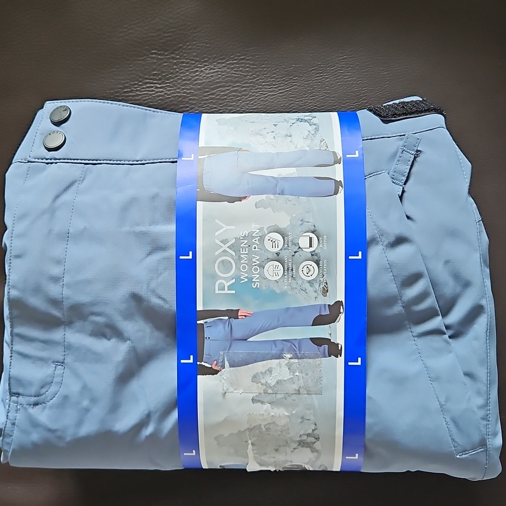 Roxy Women's Large Blue Snowboarding Ski Snow Pants Size L  New
